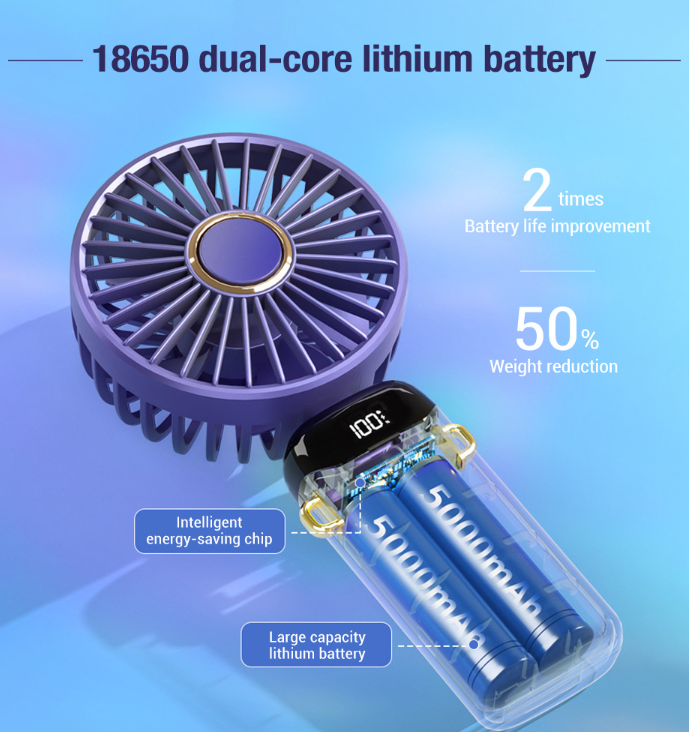 Smart LED Portable Electric Fan: Your Ultimate Cooling Companion