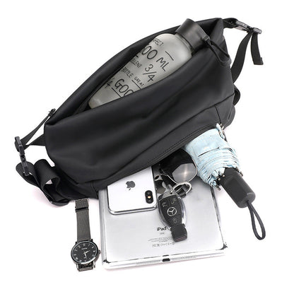 Fanny Pack for Women & Men Crossbody Bag with 4-Zipper Pockets, Large Capacity & Water Resistant Fashion Bum Bags for Hiking Running Travel Cycling