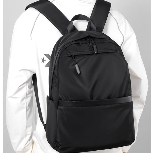 Premium Waterproof High-Density Nylon Backpack for Men & Women | Durable, Fashionable & Lightweight Urban Travel Bag | Black Laptop Backpack for Work, School & Daily Commute | Perfect for Urban Exploration & Minimalist Design Lover