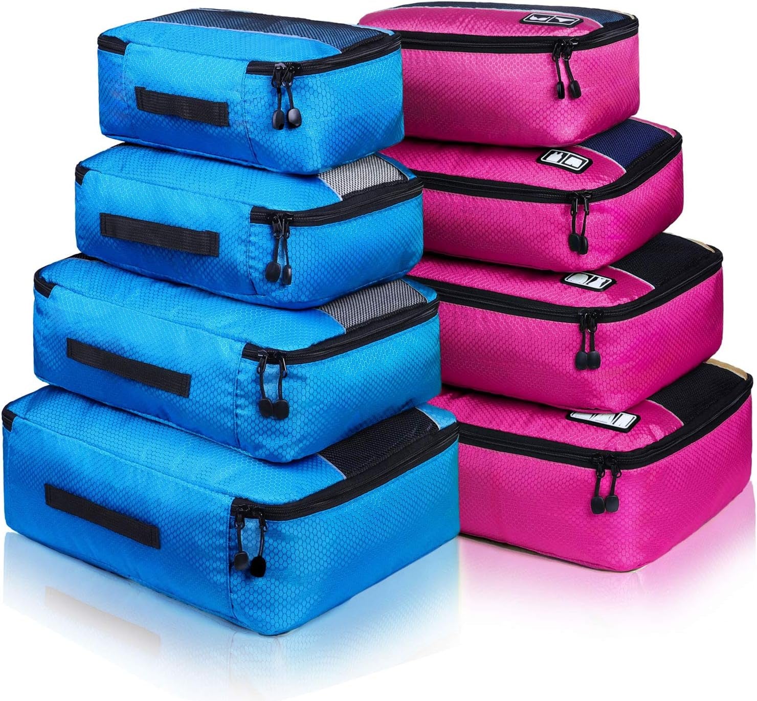 Packing Cubes Luggage Bags Organizer Durable Travel Accessories with Clothing Label
