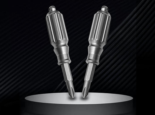 Titanium Mini Screwdriver - Compact EDC Pocket Tool - Outdoor Survival Gear & Everyday Carry Multi-Tool
