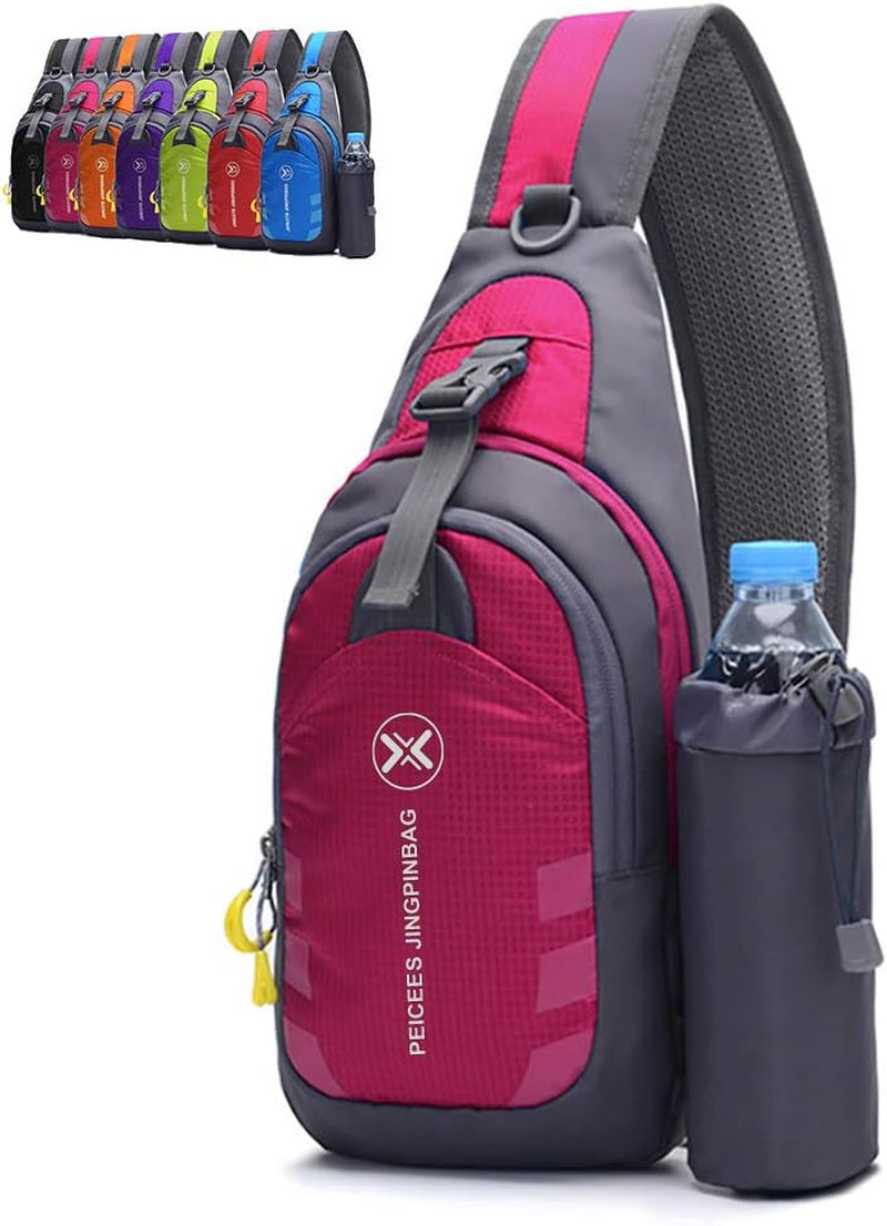 Chest Crossbody Sling Backpack Bag Travel Bike Gym Daypack for Women Men