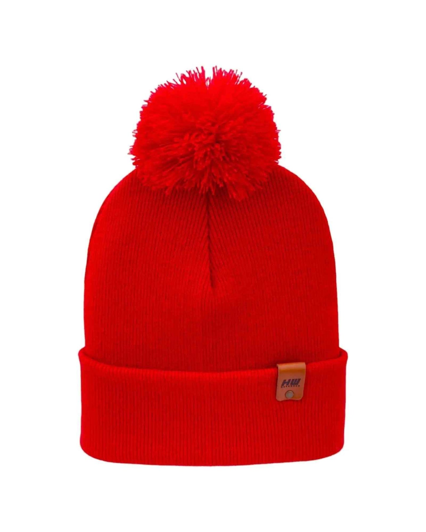 CPP1 HAAKWEAR PomPom Beanie - Made in USA - Scarlet Red