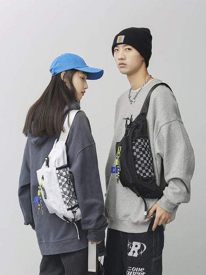 Couple Crossbody Fanny Pack for Men & Women,Large Waist Bag & Hip Bum Bag with Adjustable Strap for Outdoors Workout