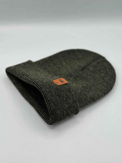 HAAKWEAR Classic Fusion Cuffed Beanie - Black / Green, Made in USA