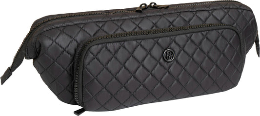 Joan & David Diamond Quilted Puffer Nylon Hair Tool Travel Bag