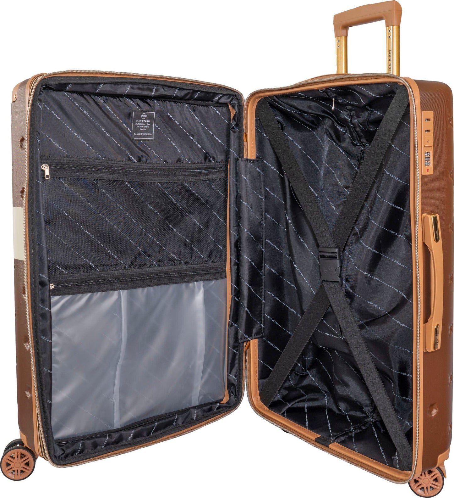 Max Studio Hard Sided ABS 3-Piece The Bucharest  Luggage Set