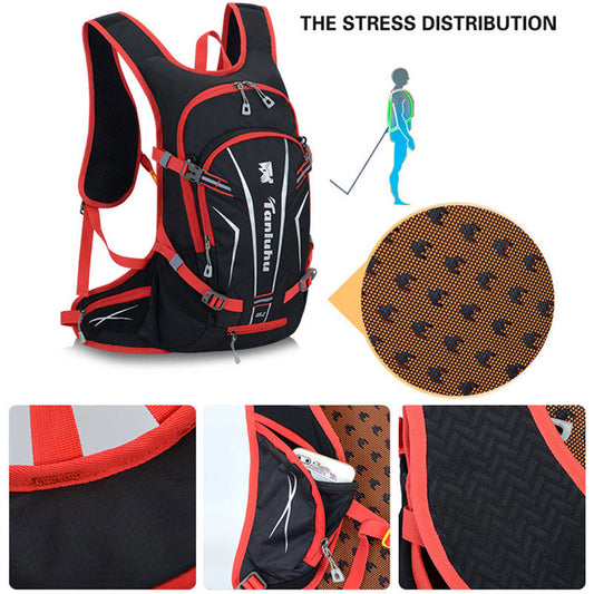 25L Sport Cycling Rid Backpack For Bicycle Women Men Bike Outdoor Running Hiking Black Reflective Cycling Backpack