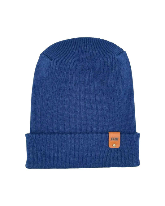 NEW HAAKWEAR H-Stitch Cuffed Beanie - Designed and Made in USA (Patented Design) -  Sapphire Blue