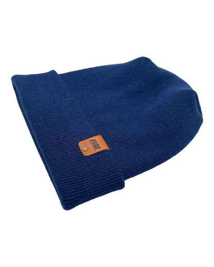 NEW HAAKWEAR H-Stitch Cuffed Beanie - Designed and Made in USA (Patented Design) -  Sapphire Blue