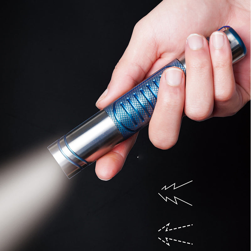 Titanium alloy ultra-bright flashlight with magnetic charging Hanheld Torch
