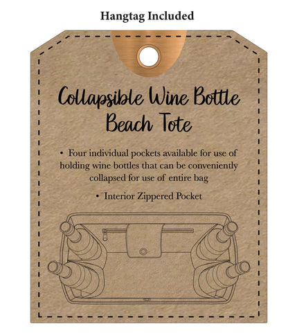 Magid Canvas Wine Tote "IT'S WINE O'CLOCK"