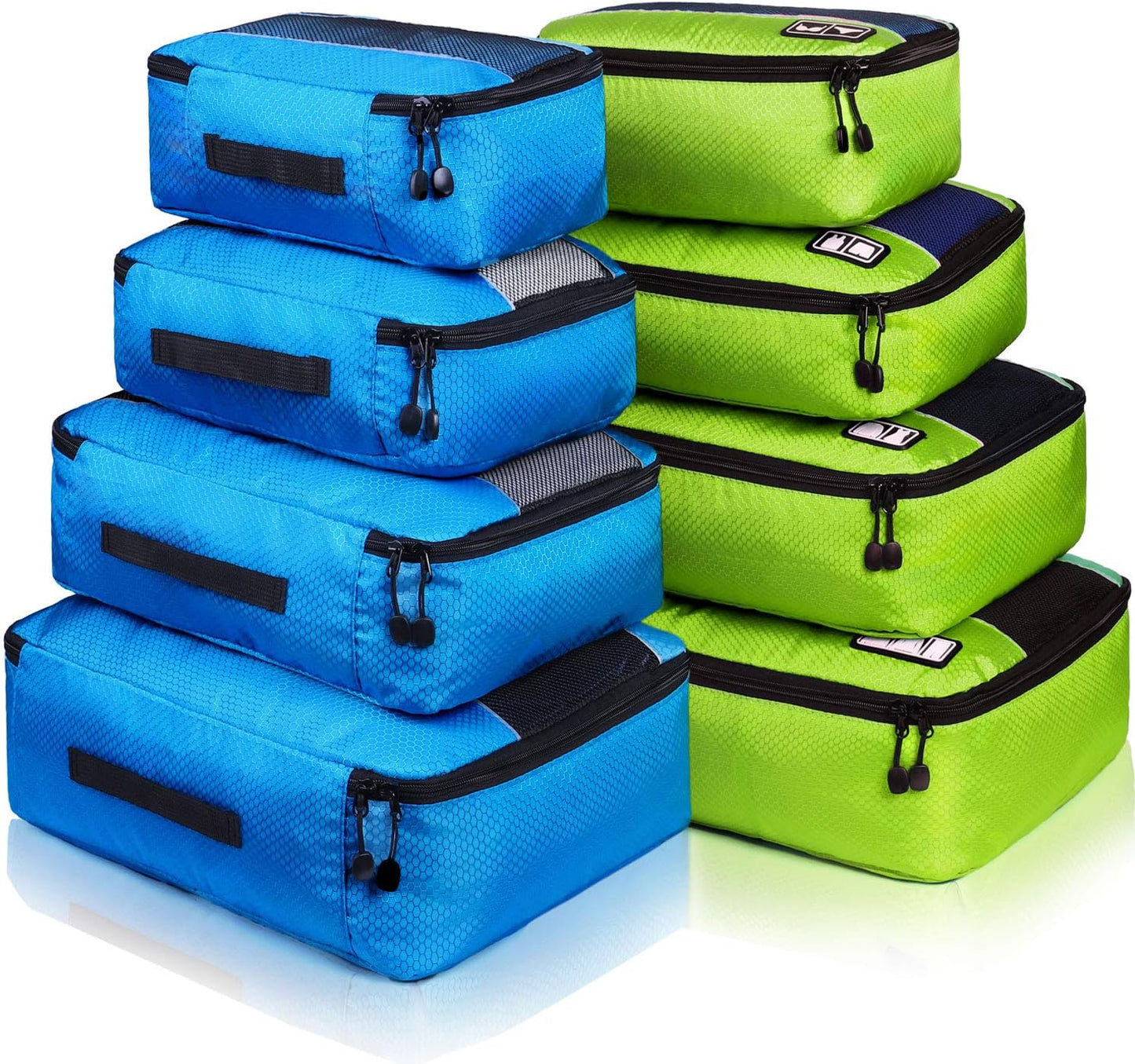 Packing Cubes Luggage Bags Organizer Durable Travel Accessories with Clothing Label