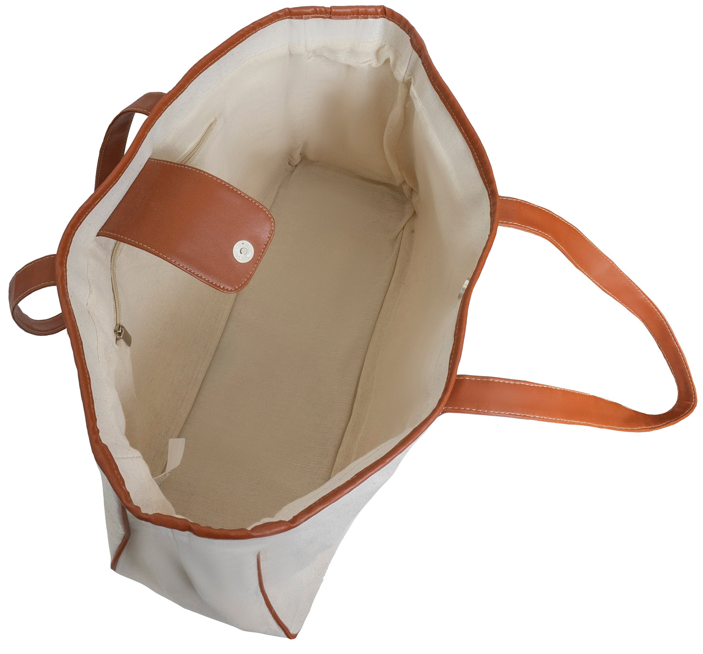 Magid Canvas Slogan Tote "ESCAPE"