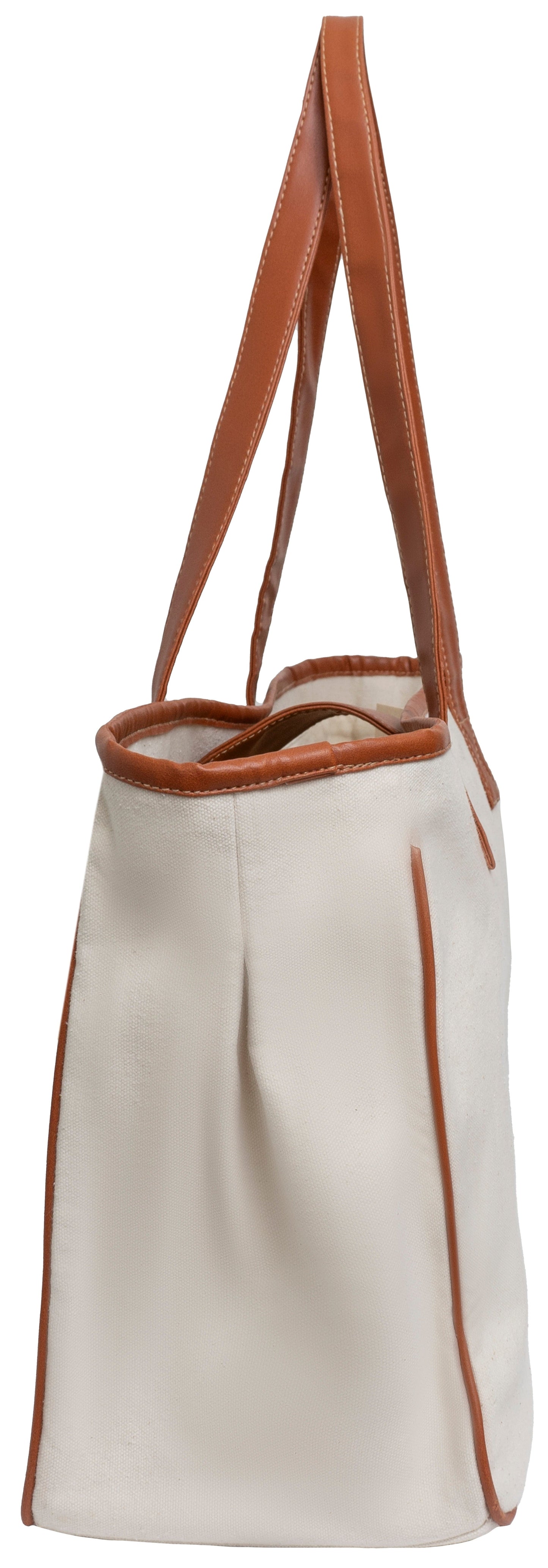 Magid Canvas Slogan Tote "ESCAPE"