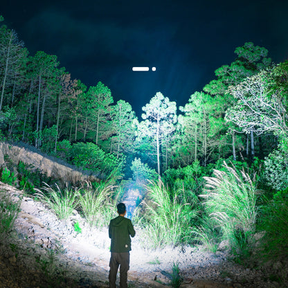 Titanium alloy ultra-bright flashlight with magnetic charging Hanheld Torch